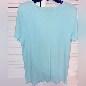 Merona Solid Teal T-Shirt XXL